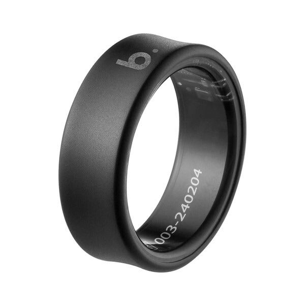 ブリング スマートリング チタン ブラック サイズ8 B084TNBKRNG