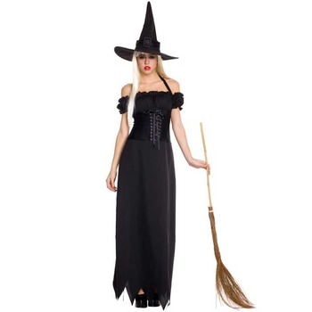 コスプレ 仮装 オフショルダーウィッチ SM 【 コスプレ 衣装 ハロウィン 仮装 コスチューム 魔女 大人用 パーティーグッズ 余興 ゴシックウィッチ レディース 女性用 魔法使い 】