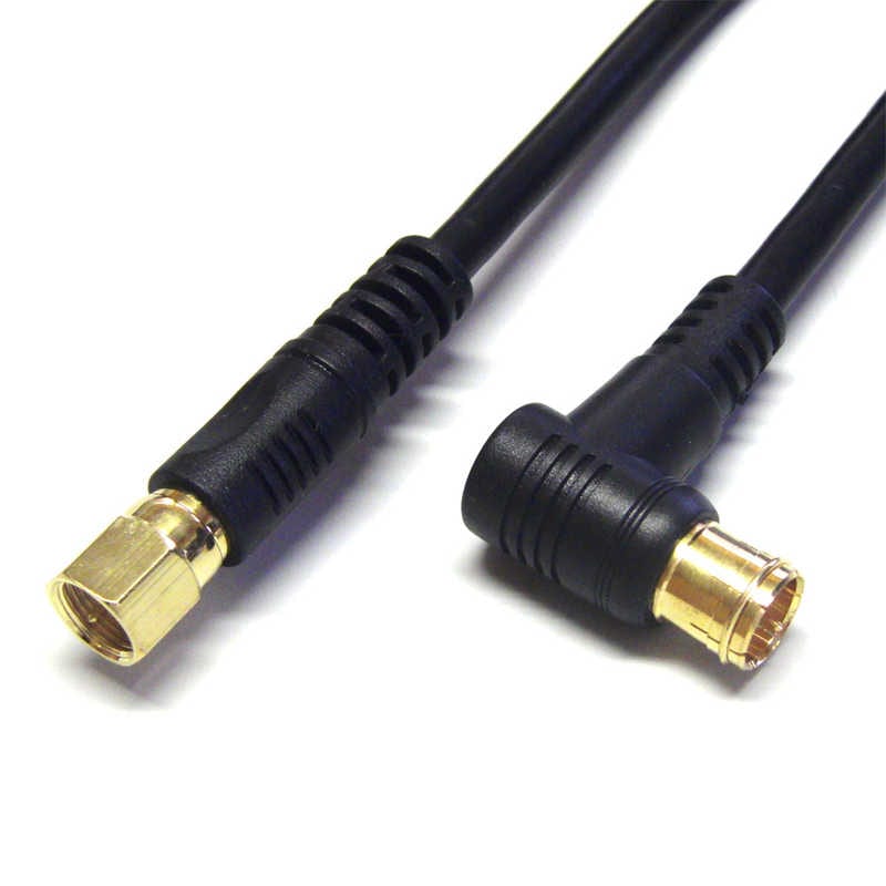 フジパーツ　4K8K対応 テレビ用アンテナケーブル 15m ブラック F型接栓-F型接栓　FBT-3115-48