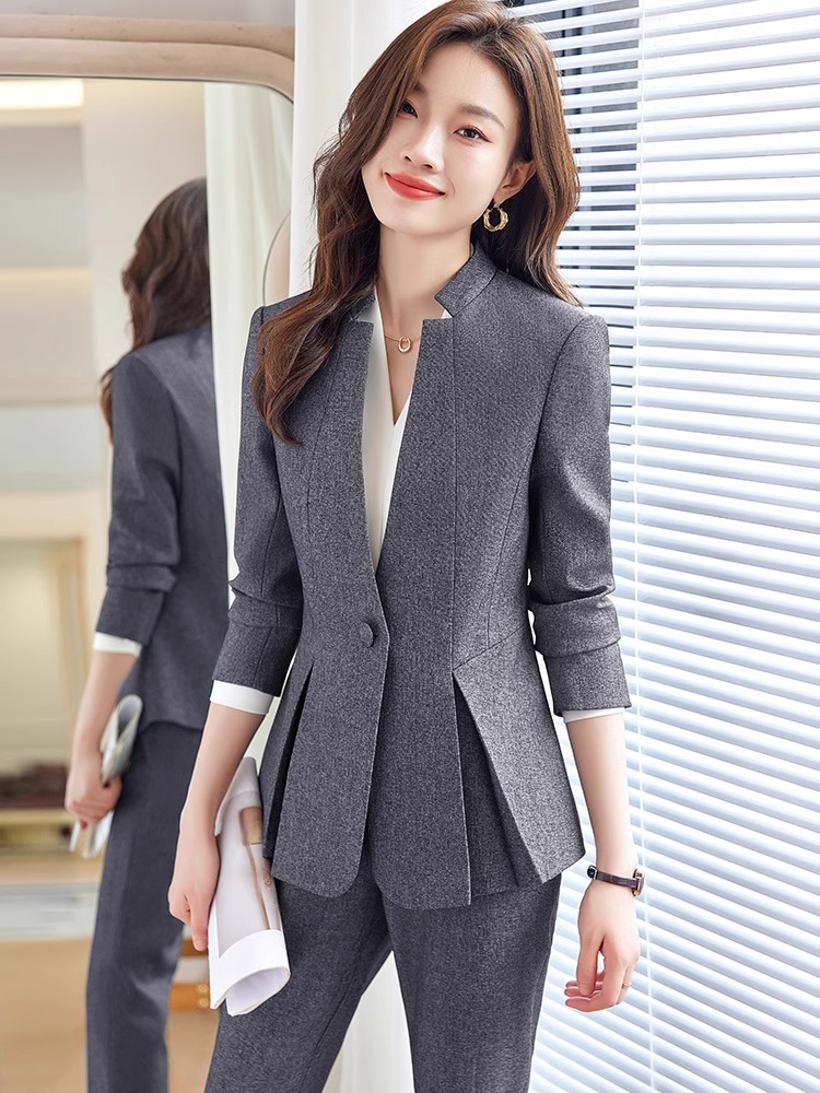ハイエンドスーツコート女性小柄新型正装キャリアスーツ気品女性スーツ