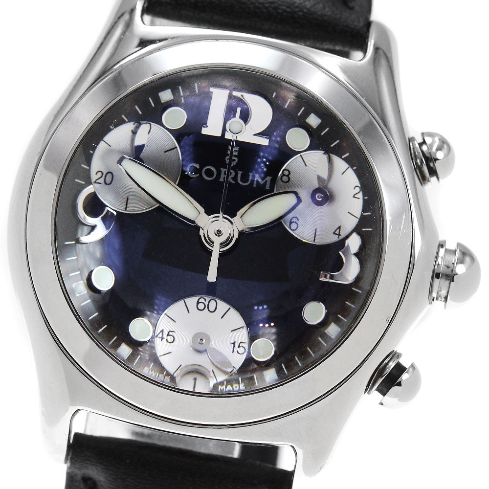 訳あり コルム CORUM 196.250.20 バブル デイト クロノグラフ クォーツ レディース _861297【中古】