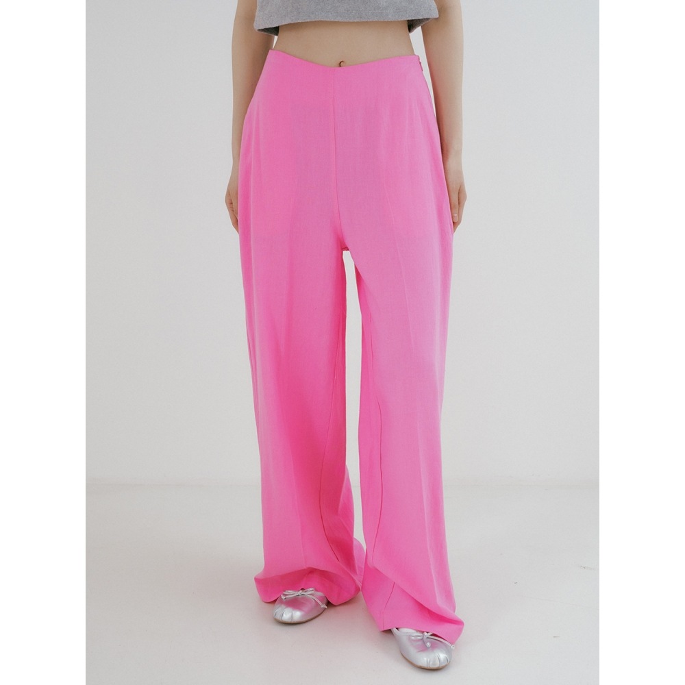 REORG TIR ワイドフレアパンツ ピンク