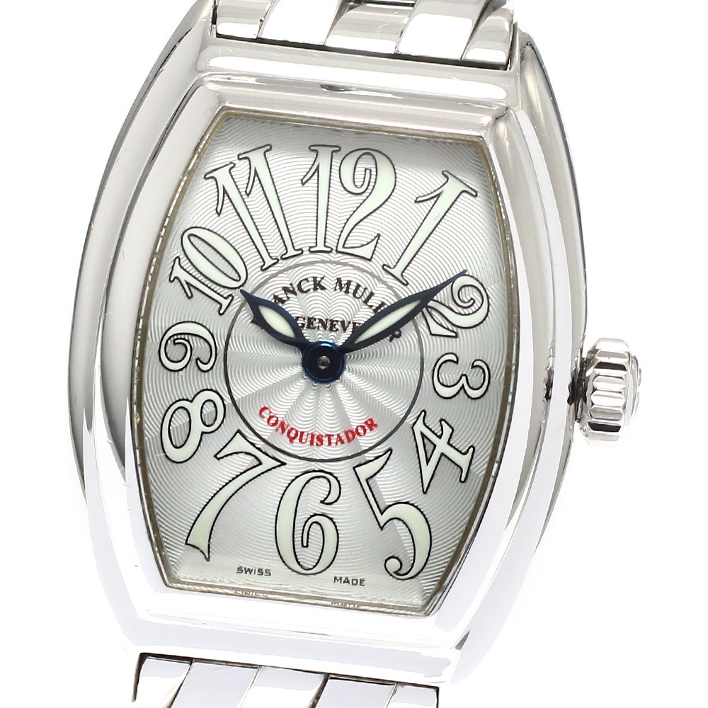 フランクミュラー FRANCK MULLER 8005LQZ コンキスタドール クォーツ レディース 箱・保証書付き_941893【中古】