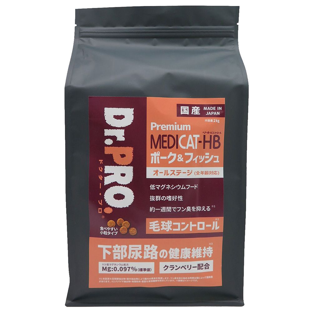 ニチドウ Dr.PRO. キャット ポーク&フィッシュ 2kg 猫用フード