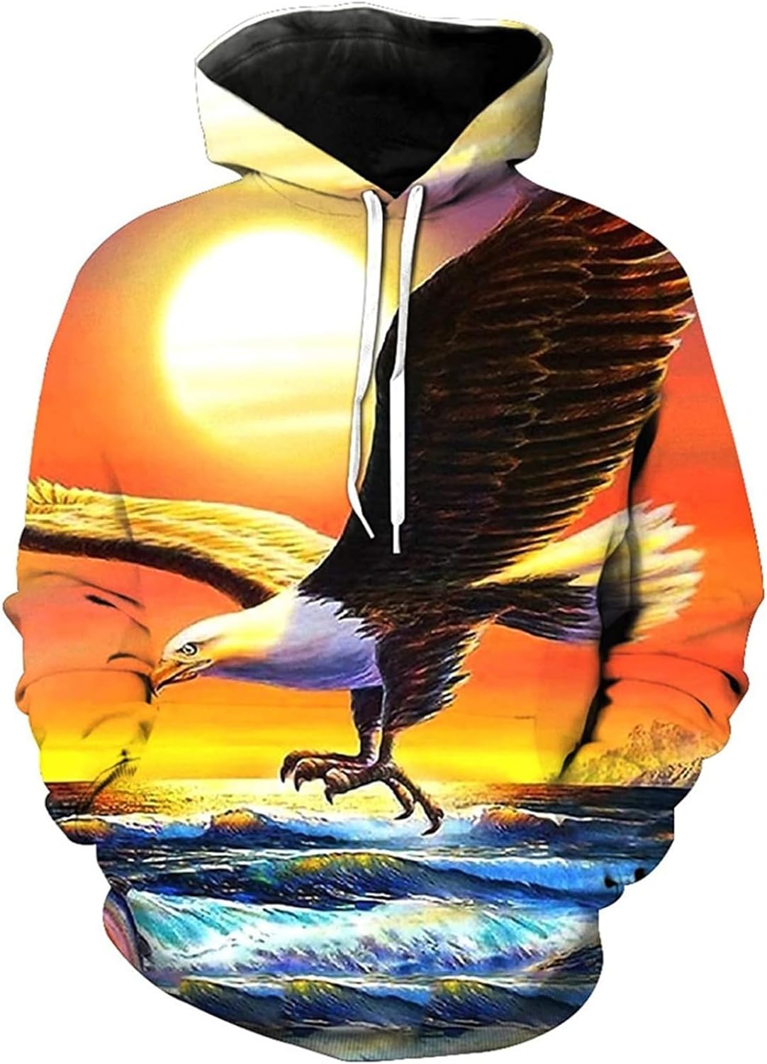 フルオーバー 迷彩柄 猫 ハンバーガー柄 3Dプリント 欧米風 長袖パーカー フード付き メンズ レディース 秋 春 大きめ かわいい 日常着用 カジュアル おもしろ 個性的 コンフォート アウトドア