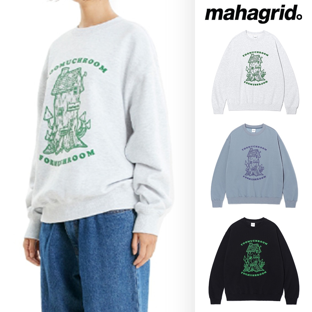 [mahagrid] MUSHROOM SWEATSHIRT