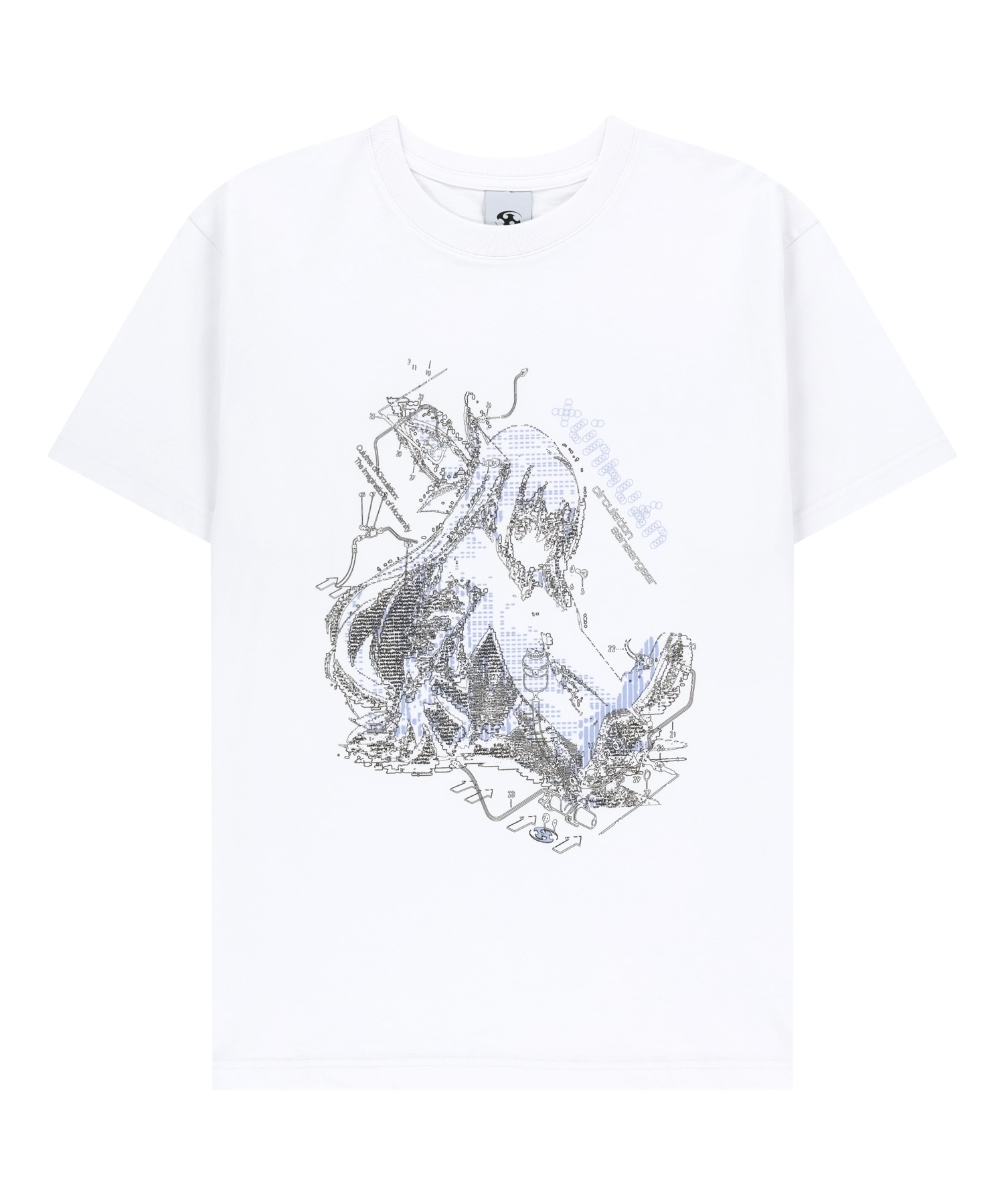 【SANSANGEAR】 25SS XUNHUAN T-SHIRT : WHITE