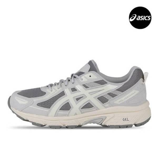 ゲルベンチャー6 女性 ジュニア ランニングシューズ クレイグレー クリーム 1204A162-021 909265