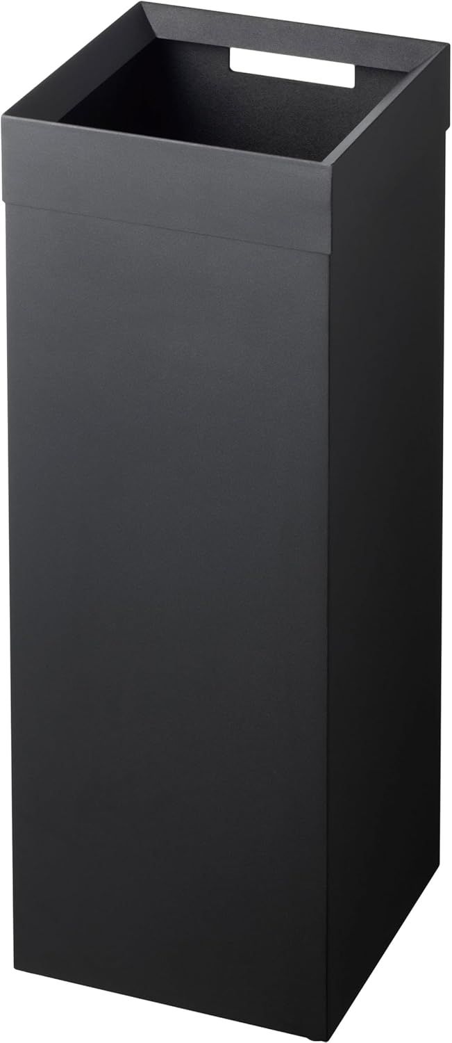 トラッシュカン 角型 ロング ブラック 約W22.5XD22.5XH60cm タワー tower ゴミ箱 ダストボックス スリム 4489