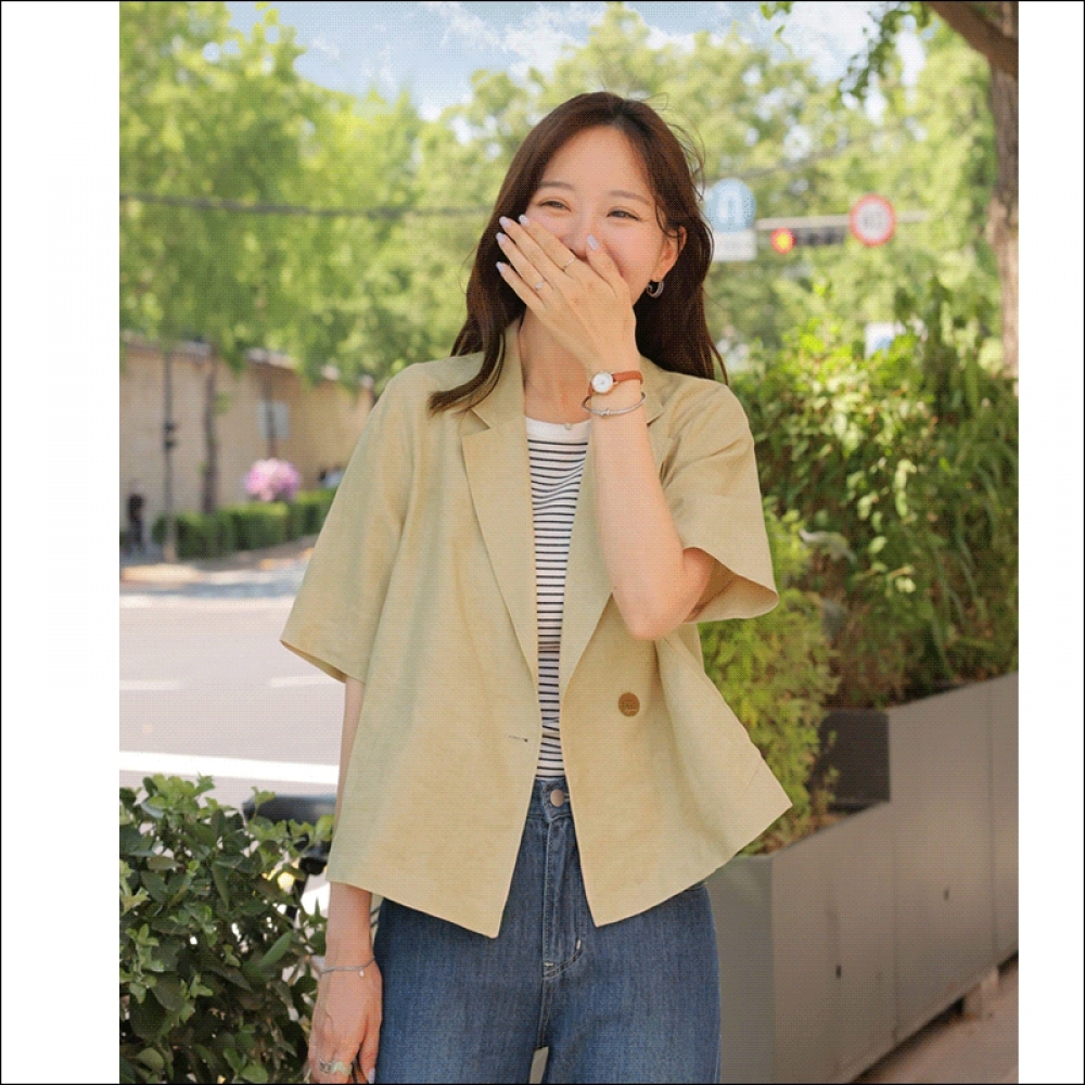 クリック＆ファニー ベロンチ リネンジャケット