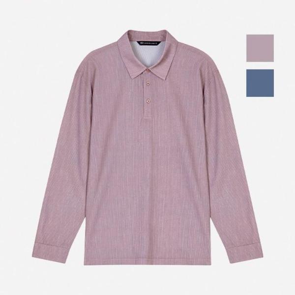HC07 共用ストライプカラー長袖Tシャツ メランジ NTM164 (S49637665)