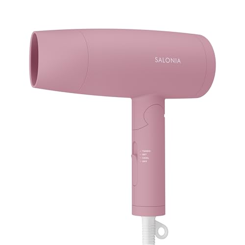 秋冬カラー サロニア スピーディーイオン ドライヤー 大風量 速乾 軽量 マイナスイオン ヘアドライヤー マイニュアンスピンク