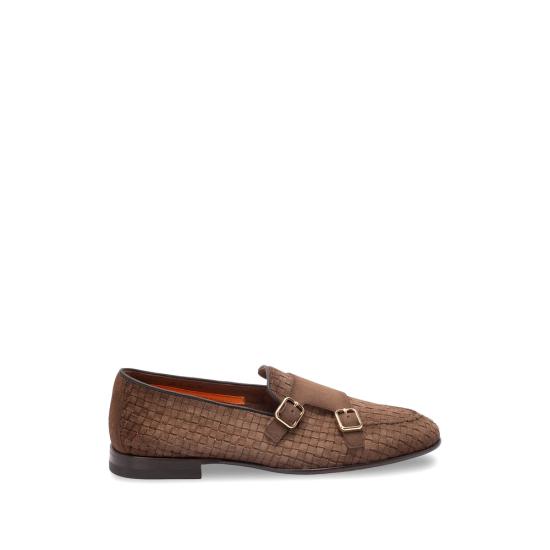 SANTONI Men Laced up Shoes MCN19061LA3S AYCM21 BROWN