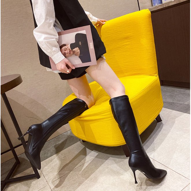 ロングブーツ レディース 疲れない 大きいサイズ ブーツ ロング シューズ　美脚 ハイヒール ピンヒ