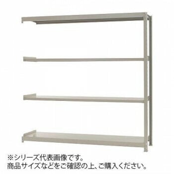 軽中量ラック 耐荷重200kgタイプ 連結 間口1800x奥行600x高さ2400mm 4段 アイボリー