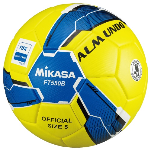 ミカサ MIKASA サッカー５号 ALMUNDO 検定球 貼り イエロー ボール FT550B-YBLBK-FQP FT550BYBLBKFQP 5,843円