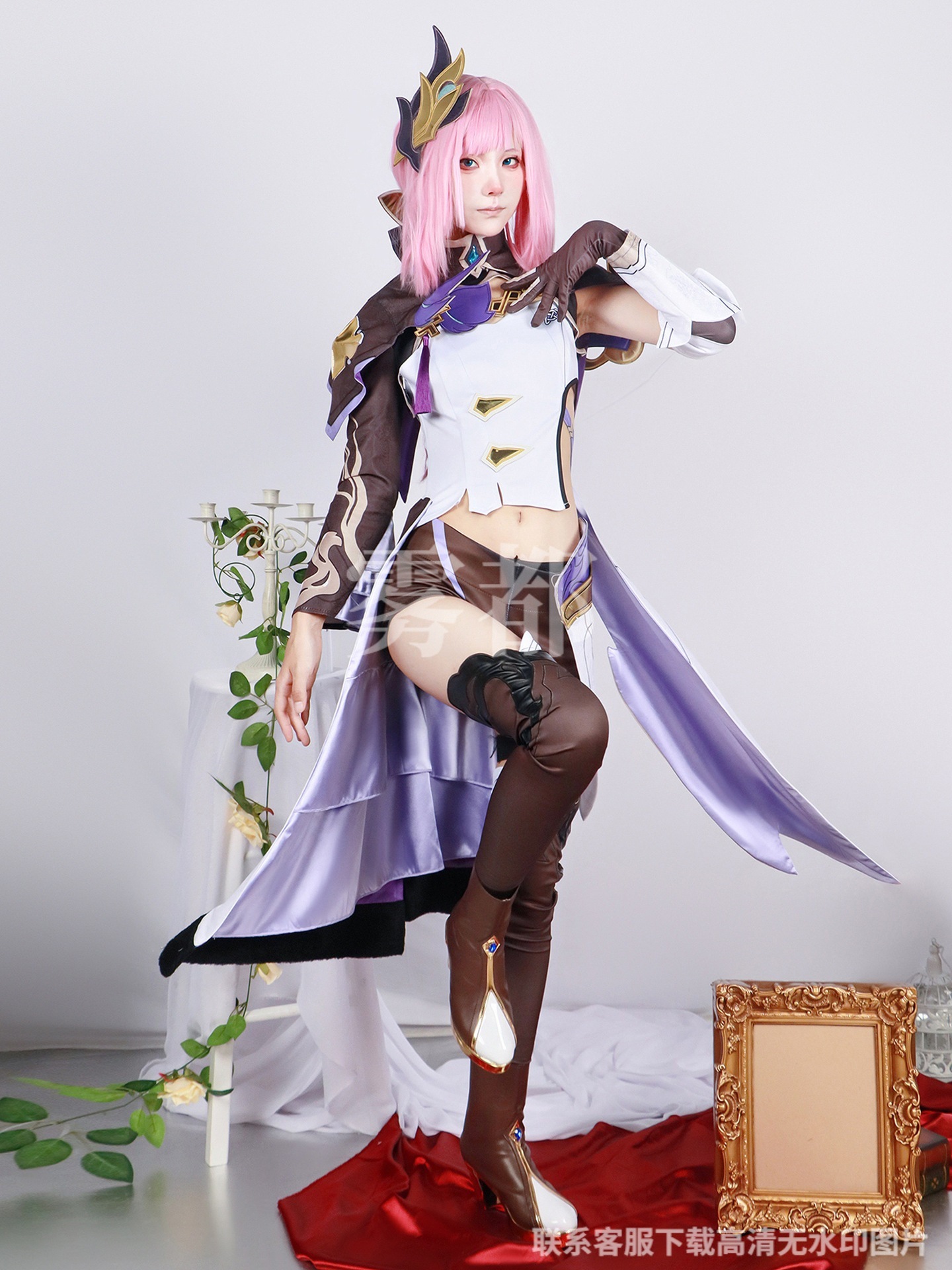 エリシア 崩壊3rd ピンクの妖精さん コスプレ セットアップ Honkai Impact 3rd 爱莉希雅