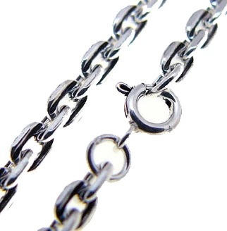 メール便なら送料無料！ c0060-60 シルバーアクセサリー チェーンのみでも存在感バツグンのチェ