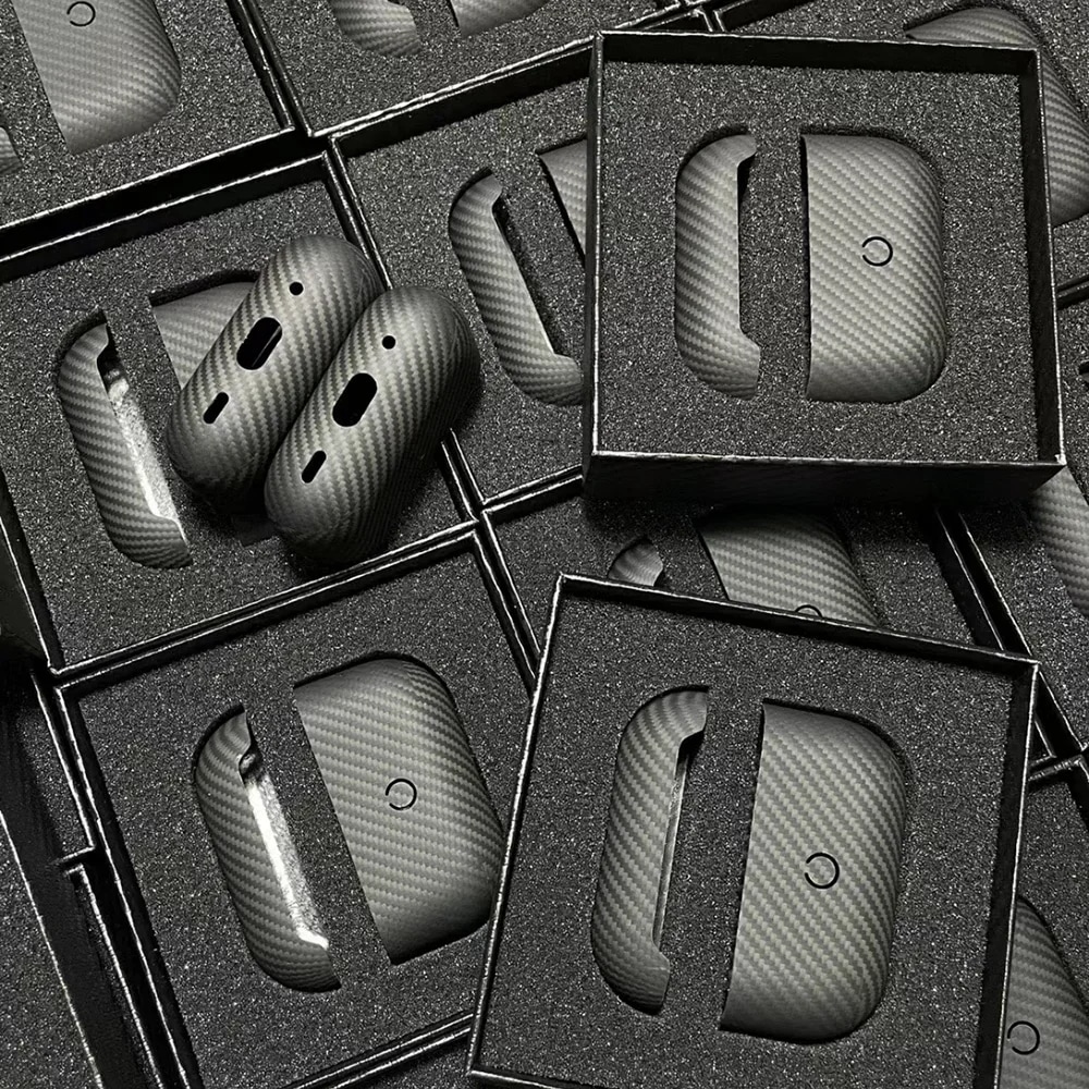 AirPods Pro 2 (2022) 用 600D 極薄 カーボンファイバー ケース 細粒アラミド繊維 カバー 輸入品