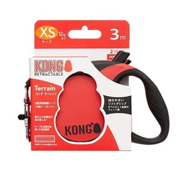 KONG コングターレイン レッド 1個入 (XS)