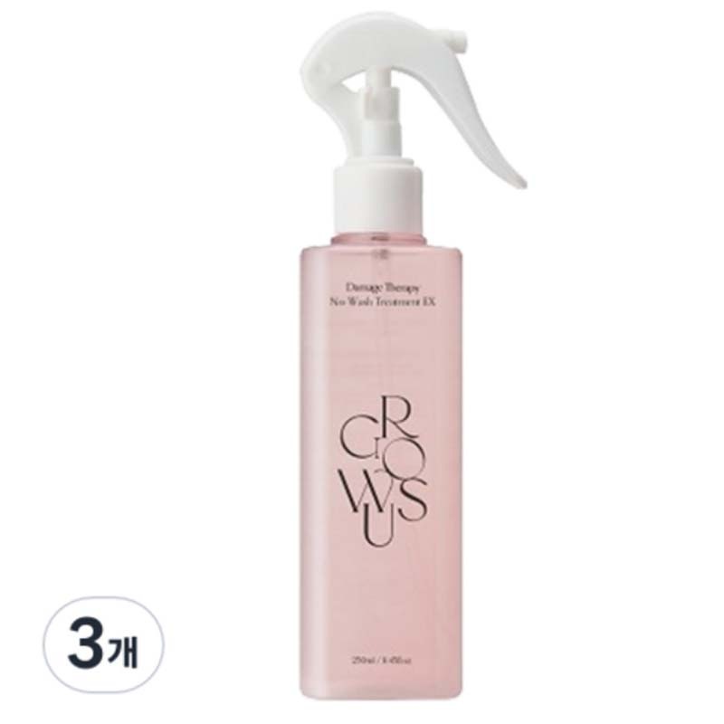 韓国コスメグロウアース ダメージセラピー ノーウォッシュトリートメントEX250ml3本