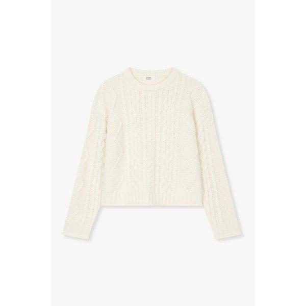 ケーブル編みオーバーサイズニット (9105452118)