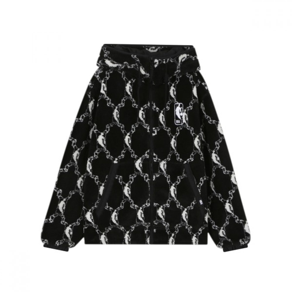 (NBA) NBA モノグラムロゴフリースジップアップジャンパー (N224JP006Z)