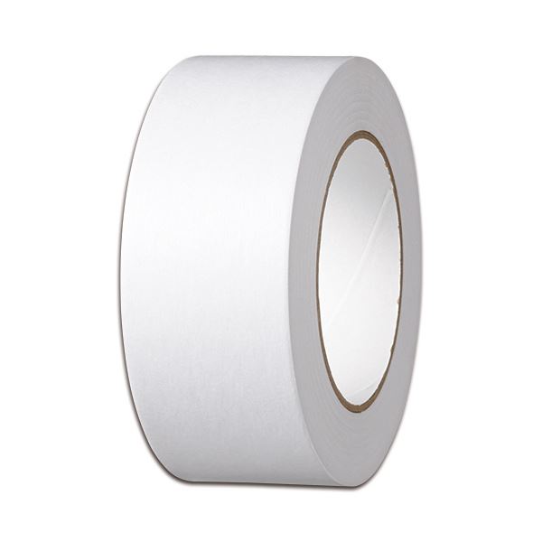 TANOSEE クラフトテープ重ね貼可能 50mmx50m 白 1セット(50巻)