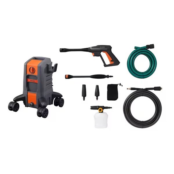 高圧洗浄機 13.5MPa/超強力水圧/18点セット/オレンジ FBN-701