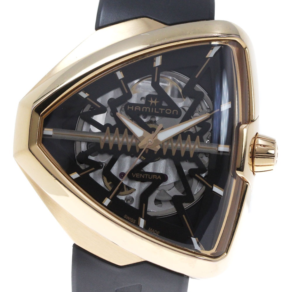 ハミルトン HAMILTON H245250 ベンチュラ エルビス80 自動巻き メンズ _846826【中古】