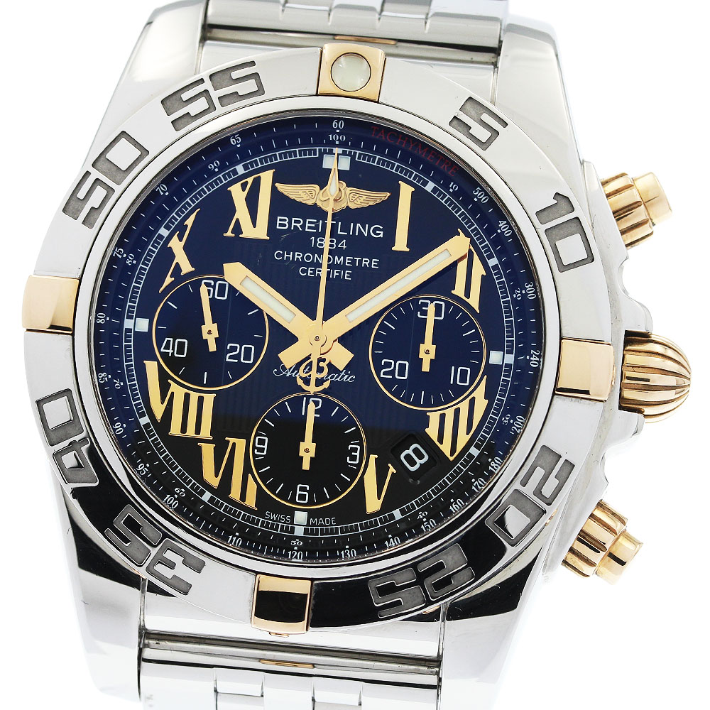 ブライトリング BREITLING IB0110 クロノマット44 ビコロ クロノグラフ 自動巻き メンズ 良品 箱・保証書付き_956941【中古】