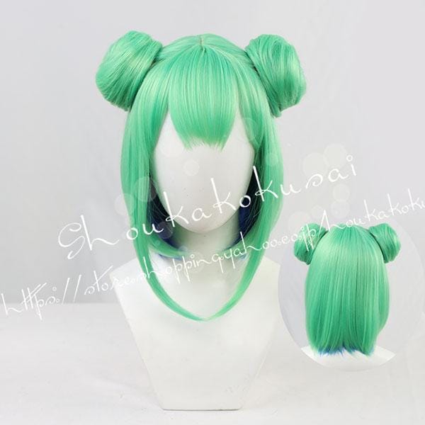 コスプレウィッグ 風 VTuber甲潤羽るしあ Uruha Rushia かつら WIG 耐熱 cosplay 仮装 変装 コスチューム-326