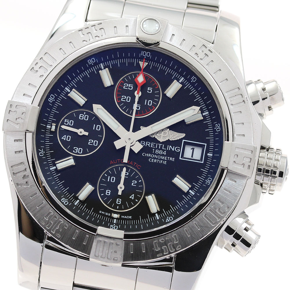 ブライトリング BREITLING A13381 アベンジャー 43ｍｍ クロノグラフ デイト スモールセコンド 自動巻き メンズ 箱・保証書付き_896315【中古】