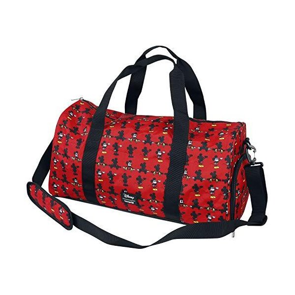 【SALE／10%OFF Duffle Nylon AOP Parts Mickey Disney X Loungefly Bag 並行輸入品 Carryall Everyday - Red in 旅行バッグ