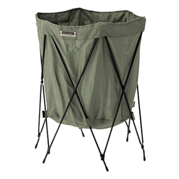 フォールディングバスケット グリーン 幅41×奥行き41×高さ50cm MIP-98GR