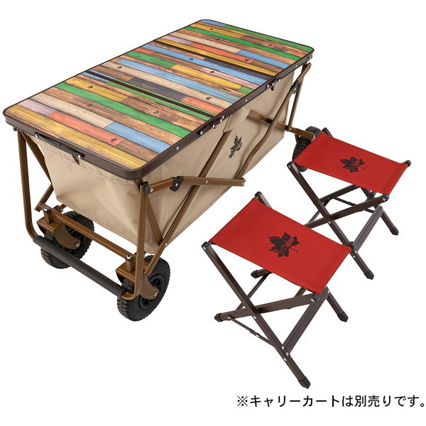 Old Wooden 丸洗いカートテーブルセット2 No.73188046