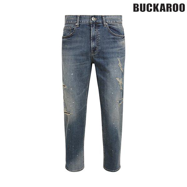 [驪州店] 男性プレミアム クロップ レギュラー ストレート デニム パンツ ジーンズ(B235DP127P)