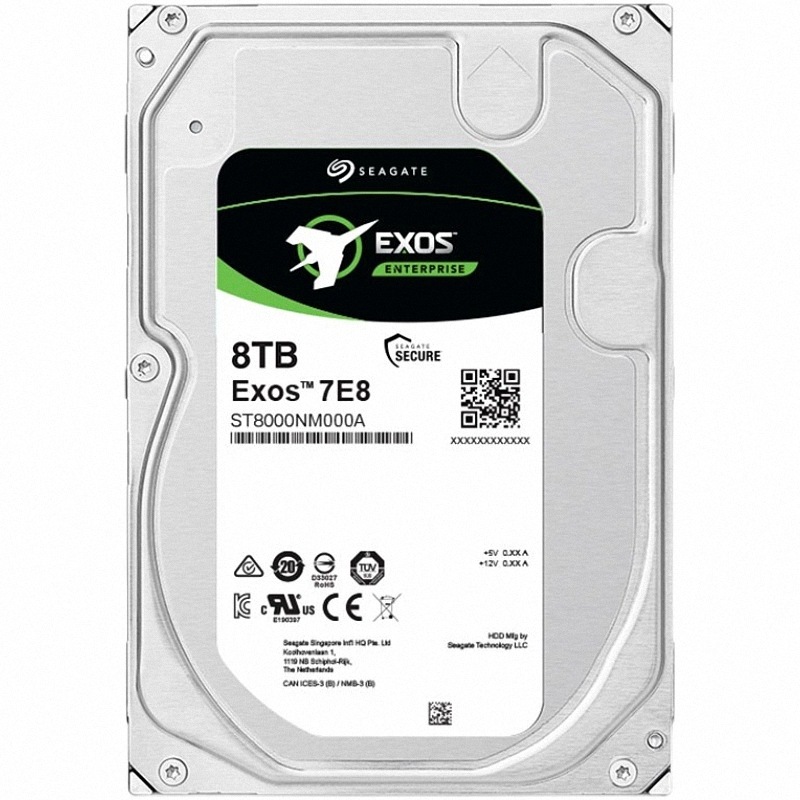 HDD SEAGATE ST8000NM000A 8TB 3.5インチ 7200rpm 6Gb/s SATA3 SATA [Used]