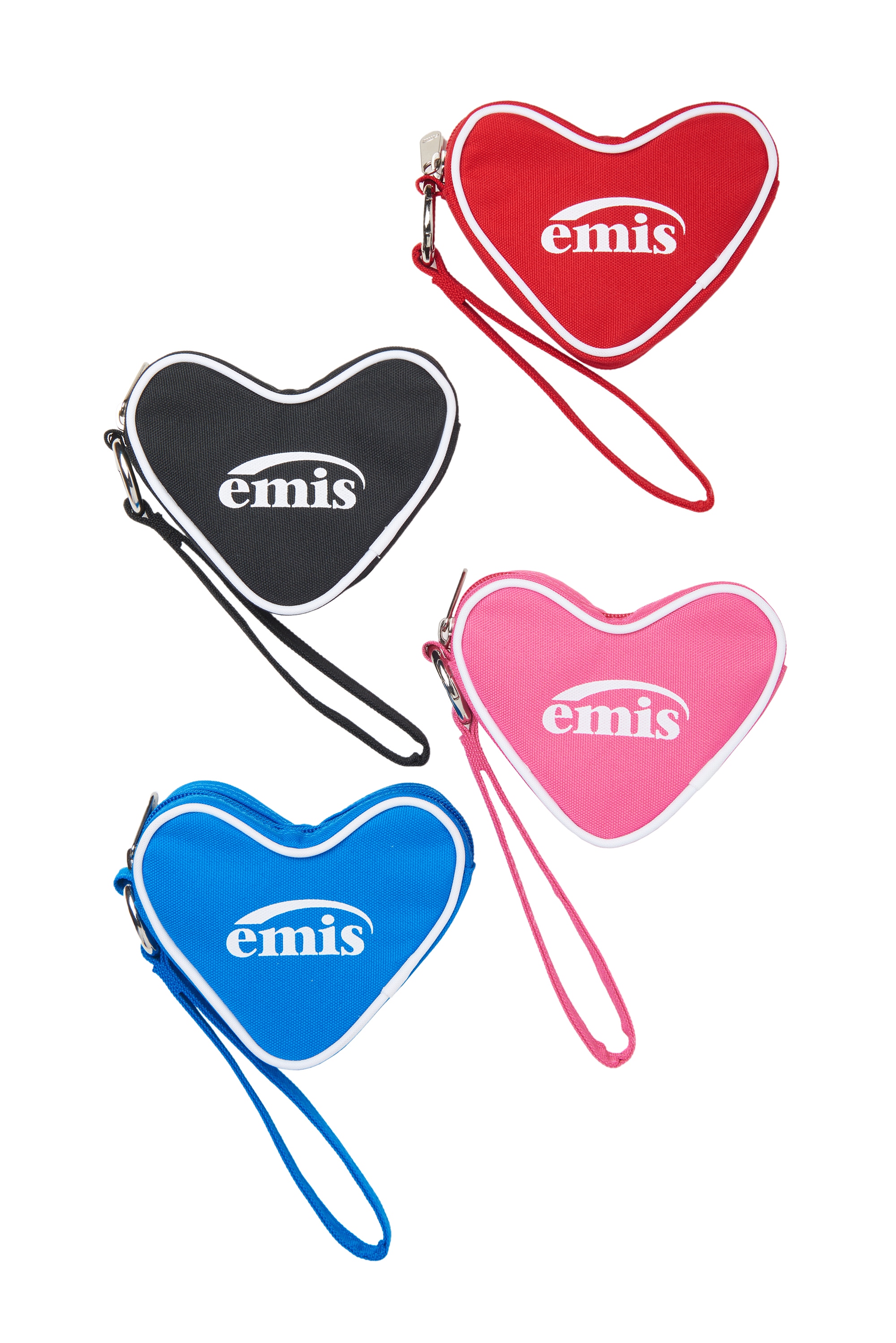【EMIS】 HEART KEYRING POUCH : 4COLORS