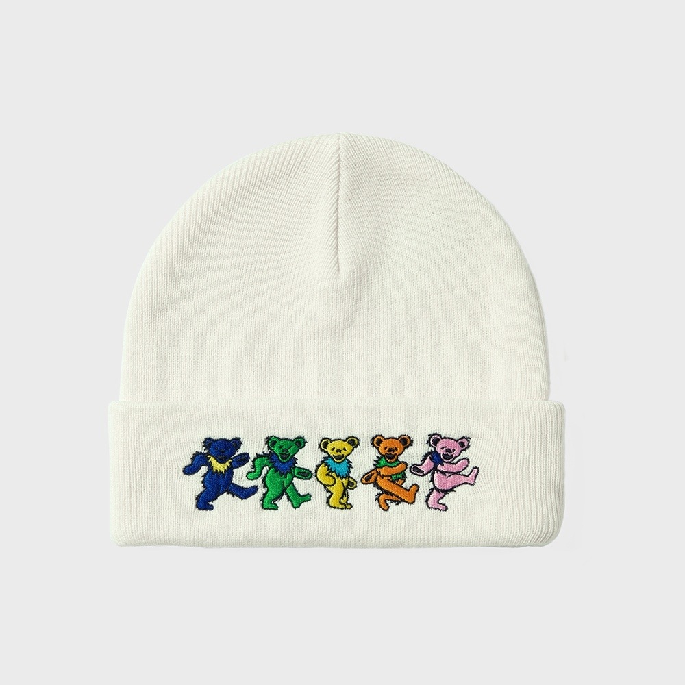 ディス・イズ・ネヴァー・ザット GD ダンシング・ベアーズ・ビーニーオフホワイト