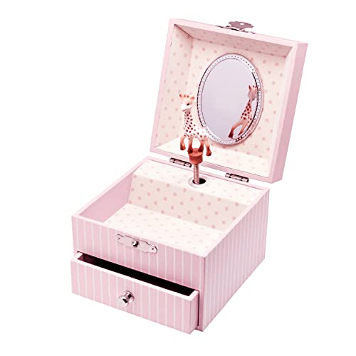 ソフィー ジュエリーボックス オルゴール ラビアンローズ (ベビーピンク-蓄光）