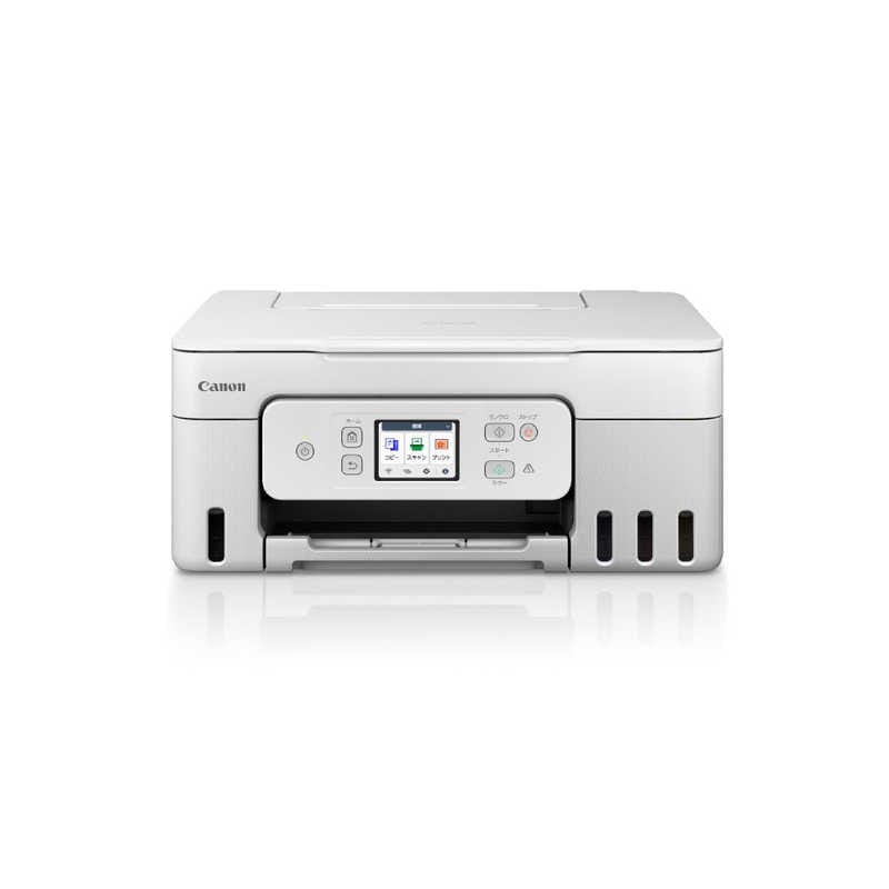 キヤノン　CANON　キヤノン インクジェット複合機 G3390 WHITE GIGA TANK(ギガタンク) ［L判～A4］ ホワイト　G3390WH