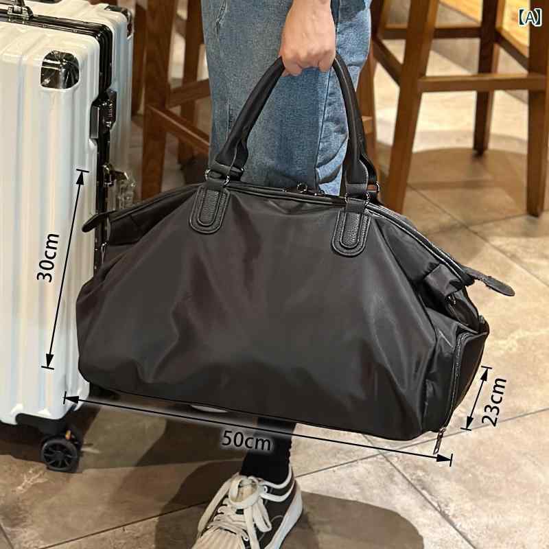 バッグ　ハンドバッグ　トラベル HANKESDUN ポータブル 旅行 バッグ 乾いた ものと 濡れた ものを 分けて 収納 可能 出張 搭乗 荷物 靴 入れ スポーツ フィットネス用大容量