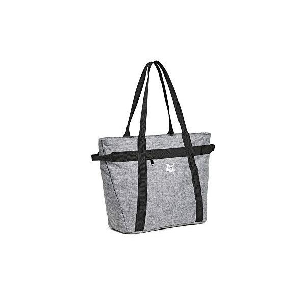 Herschel Supply Co. Men s Alexander Zip Tote Bag， Raven Crosshatch， Grey， One Size 並行輸入品
