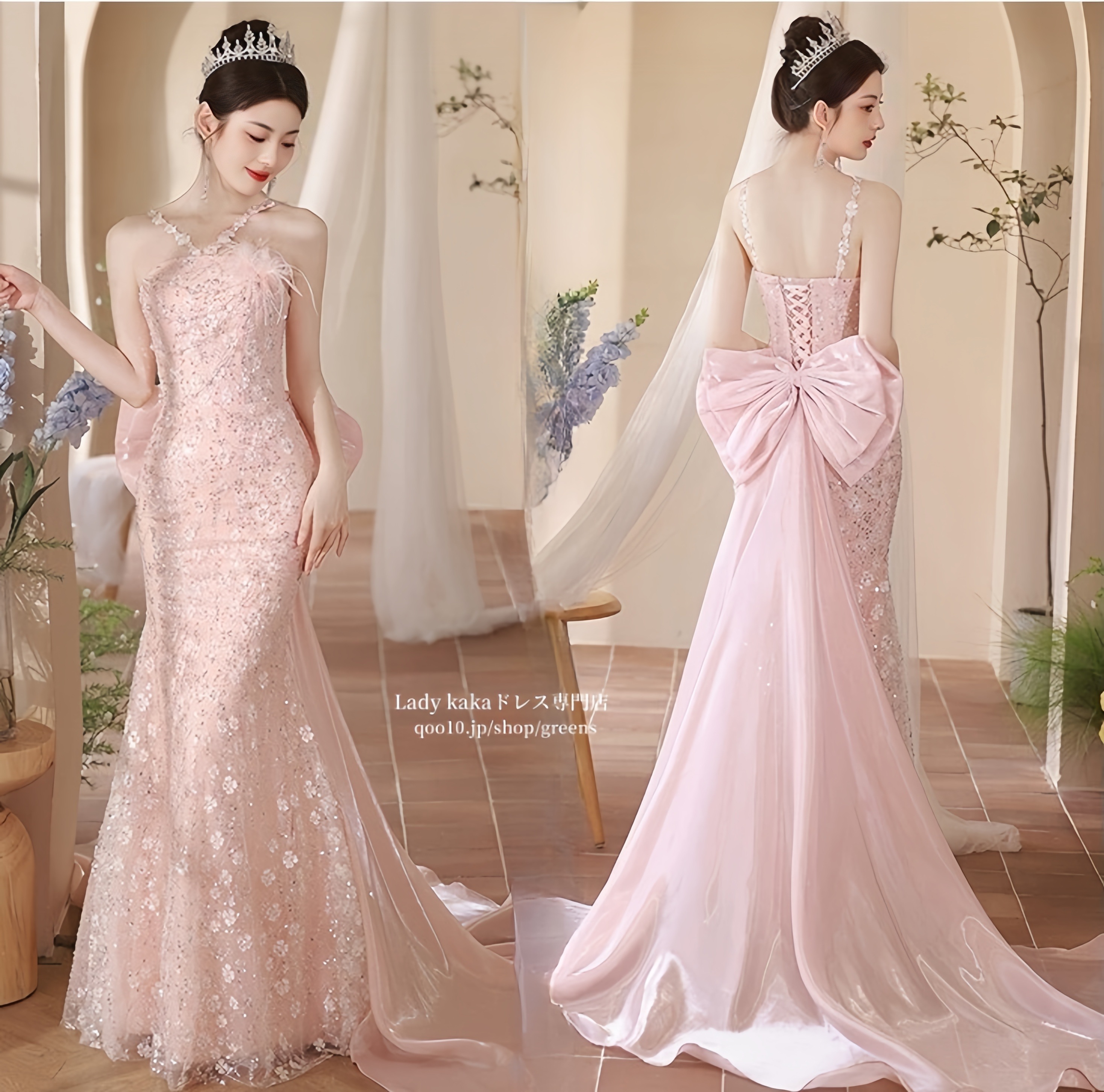 ウェディングドレス白 パーティードレス レース 可愛いレース 演奏会  