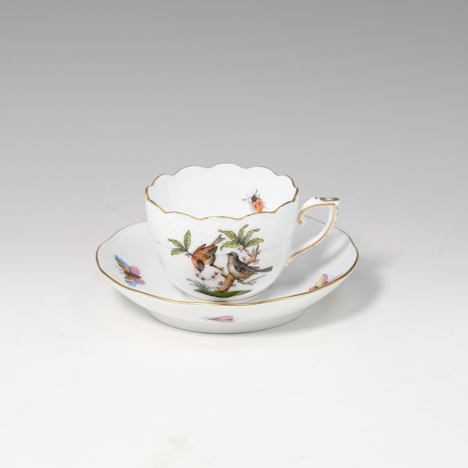 ロスチャイルドバード カップ＆ソーサー 711 RO 食器 磁器 _ 中古品 A+ランク