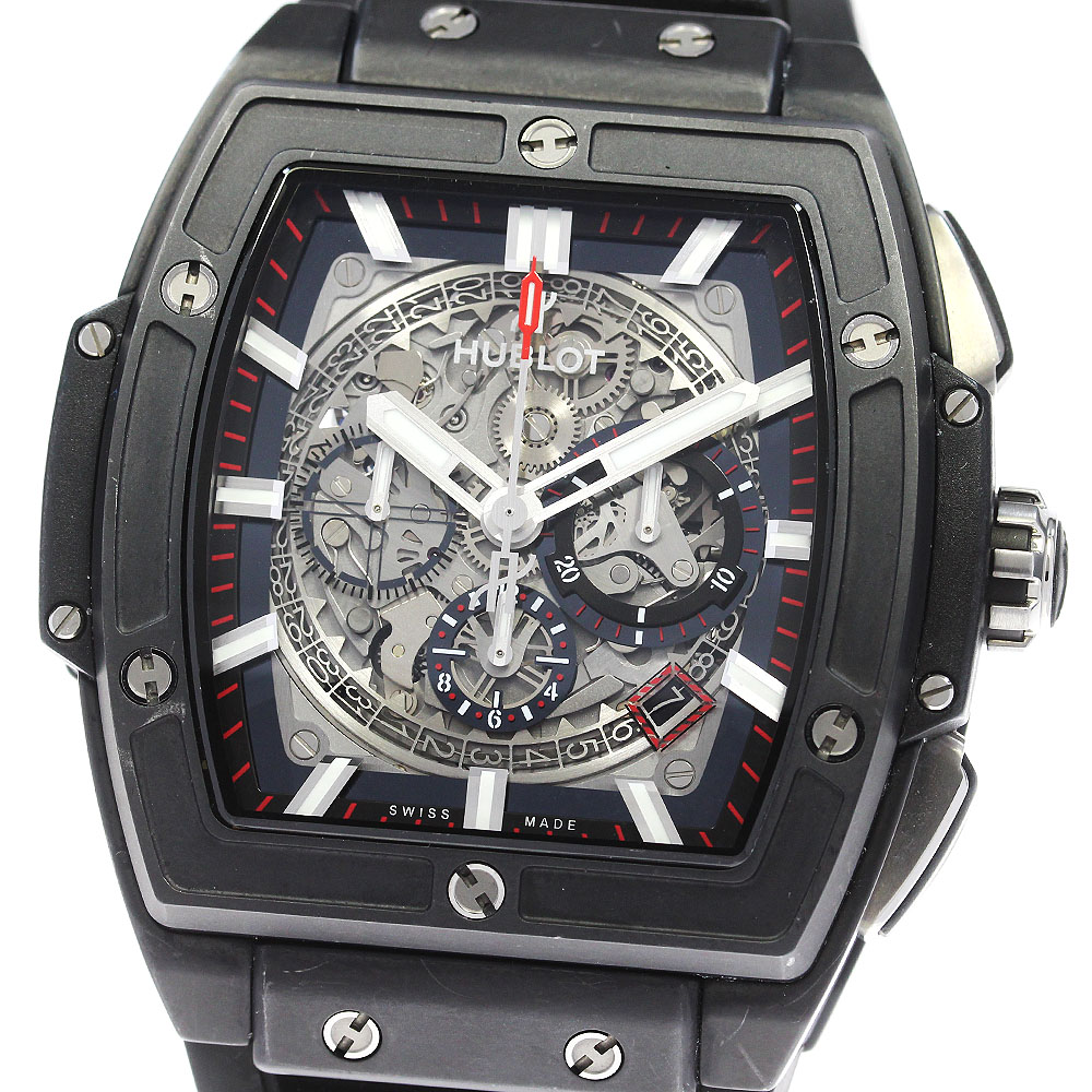 ウブロ HUBLOT 601.CI.0173.RX スピリット オブ ビッグバン ブラック・マジック デイト 自動巻き メンズ 箱・保証書付き_835031【中古】