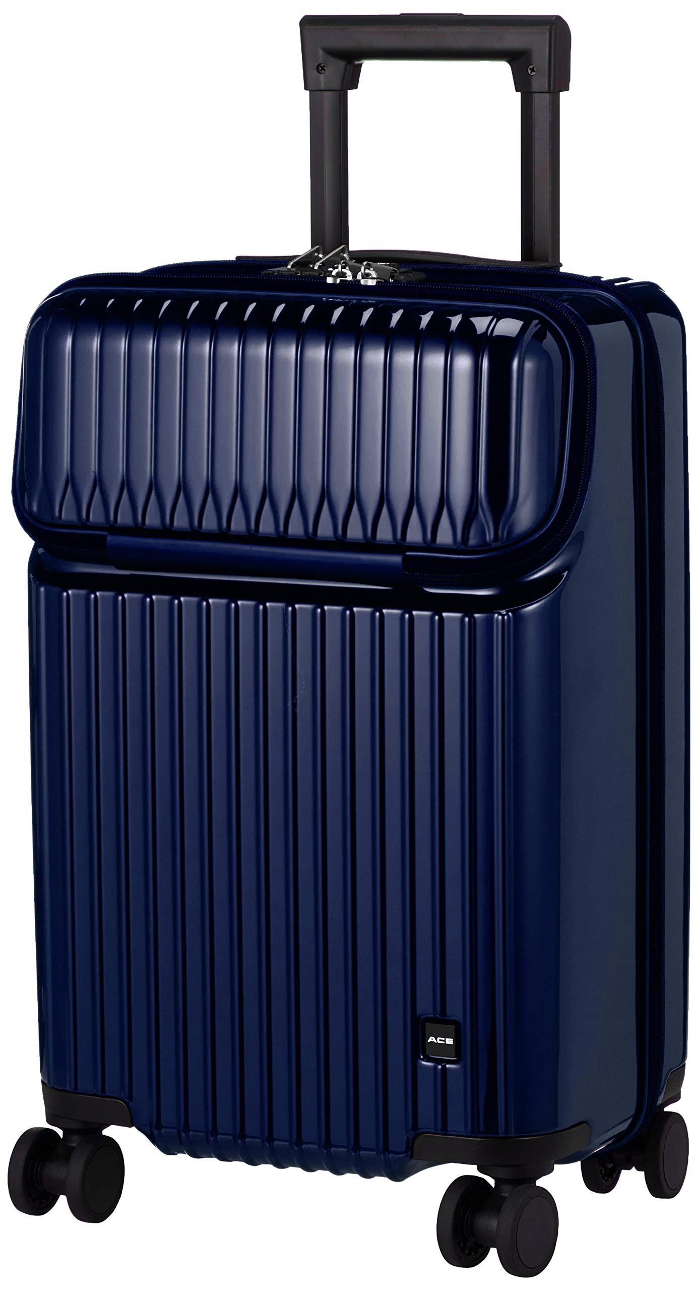 ACE(エース) スーツケース 機内持ち込み sサイズ 1泊2日 2泊3日 34L フロントポケット キャリーケース タッシェ No.06536 ブルー