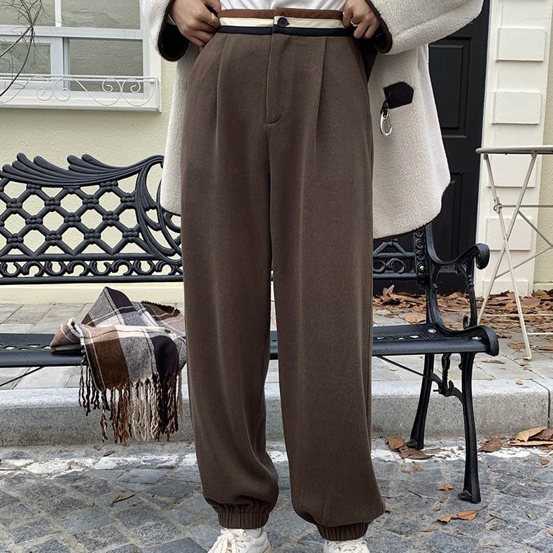 ボトムス パンツ スラックス 裾絞り ワイドパンツ ストレートパンツ レディース ハイウエスト 個性的 大人可愛い きれいめ 上品 エレガント シンプル カジュアル おしゃれ こなれ感 ラフ 存在感