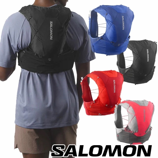 サロモン ランニングベスト メンズ LC2464300 LC2464400 LC2464500 LC2464700 ADV SKIN 12 フラスク付 レディース 12L トレイルランニング アウトド